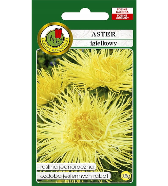 Aster Igełkowy Żółty 0,8g