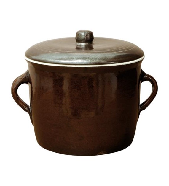 Garnek kamionka + pokrywka 17L 32332