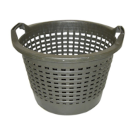 Kosz ogrodowy plastikowy 60l czarny 7316