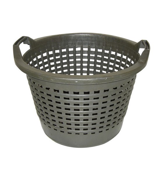 Kosz ogrodowy plastikowy 60l czarny 7316