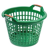 Kosz ogrodowy plastikowy 15kg 7311 zielony/czarny
