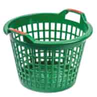 Kosz ogrodowy plastikowy 15kg 7311 zielony/czarny