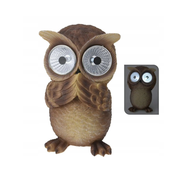 Lampa solarna sowa 14,5cm